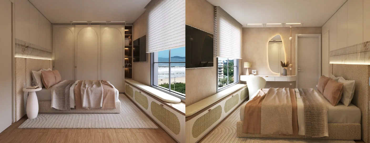 Jade Ocean — Churrasqueira a carvão no penthouse frente mar